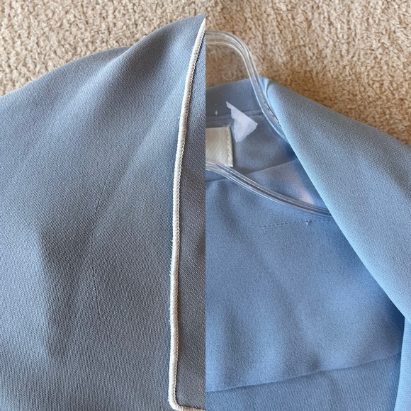 NWT Babaton Rena Blouse XXS Dune Bluespace - Picture 13 of 14